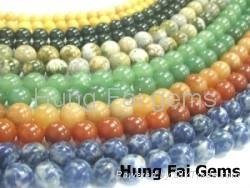 Semi-precious gemstone beads