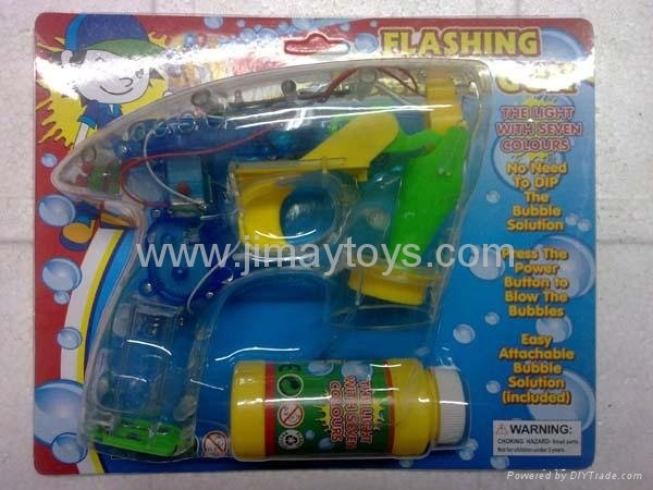 Bo auto bubble gun with 4 led light and music