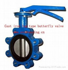 Cast Iron Lug Type Butterfly Valve