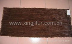 mink scrap fur plate