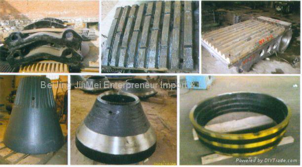Bowls,Mantles and Jaw Plates of High Mn Casting Steel for Crusher