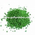 Green EPDM Rubber Granules 1