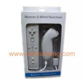 WII nunchuck and remote controller with motion plus