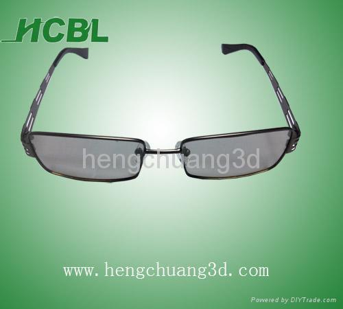 hot sell metal circular polarized 3d glasses 2