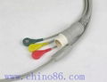 HP Philips three lead defibrillation patient monitor ECG cable leadwire 1