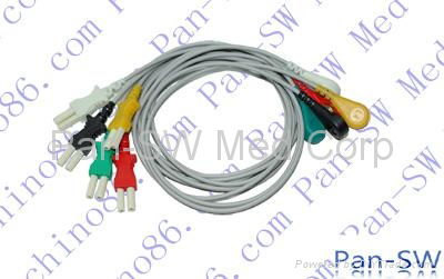 Spacelabs 700-0007-11 five lead ECG leadwire 2