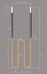 XINYU MoSi2 Heating Elements W-Type fit high temperature muffle furnace