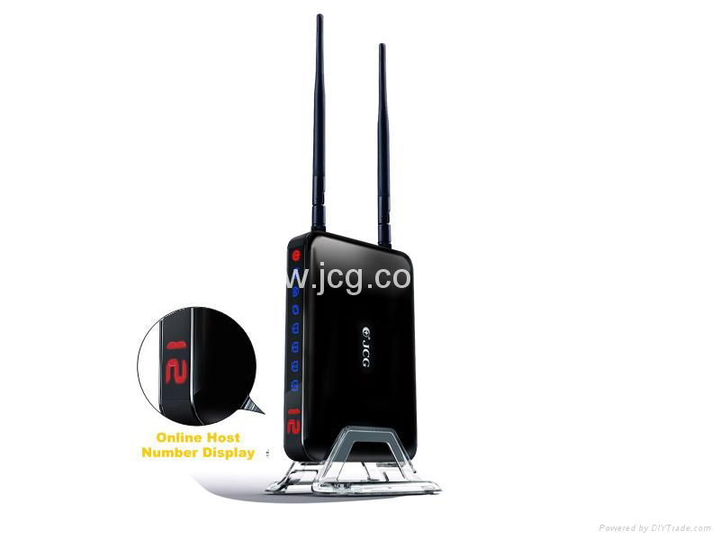300M Intelligent wireless N router Online Host number display  2
