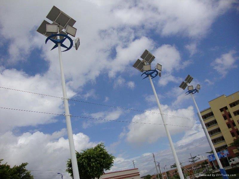 Wind turbine & solar panel for street lamp 5