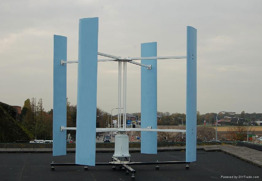 Four blades vertical wind turbine 4