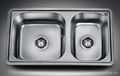 stainless steel double bowl sink 4