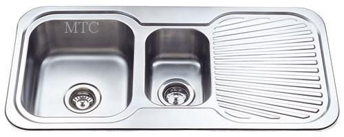 Single Bowl Single Drainer Stainless Steel Sinks 5