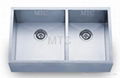 Zero Radius Stainless Steel Double Bowl Undermount Kitchen Sink   2