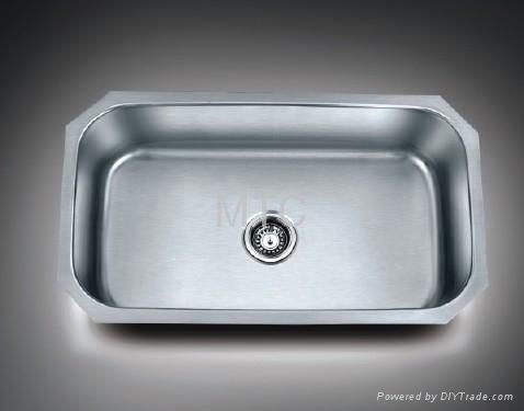 Stainless Steel European Style Undermount Single Bowl Kitchen Sinks