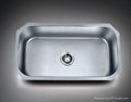 Stainless Steel European Style Undermount Single Bowl Kitchen Sinks