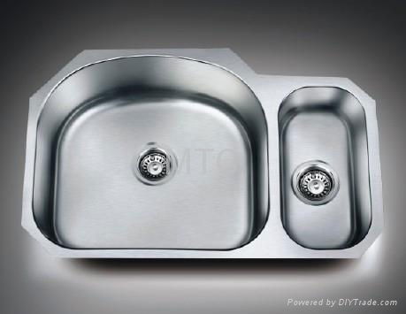 Stainless Steel European Style Undermount Single Bowl Kitchen Sinks 2
