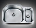 Stainless Steel European Style Undermount Single Bowl Kitchen Sinks 2