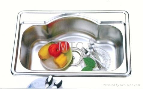 Stainless Steel Single Bowl Topmount Kitchen Sinks 3