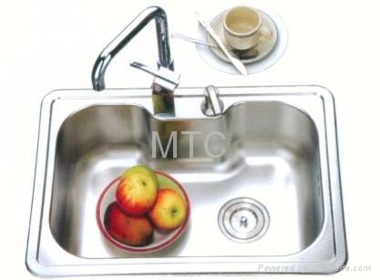 Stainless Steel Single Bowl Topmount Kitchen Sinks 4