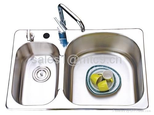 Double Bowl Undermounted Stainless Steel Sink 2