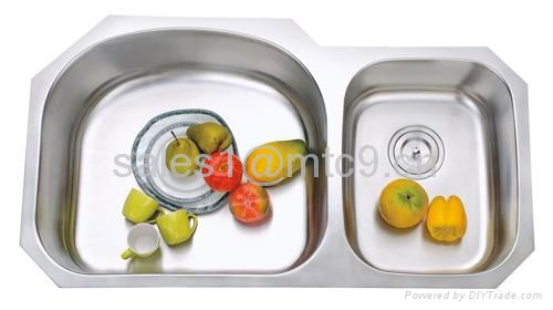 Double Bowl Undermounted Stainless Steel Sink 5