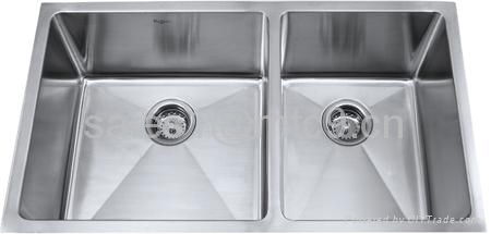 Satin Finsh Stainless Steel Single Bowl Undermount Bar Kitchen Sinks 5