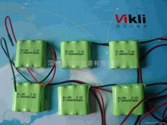 镍氢电池组NI-MHAAA250mah*4