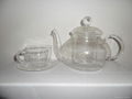 borosilicate glass tea set