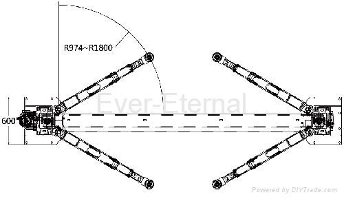 5000Kg Heavy duty floor plate two post lift (CE) car lift 3