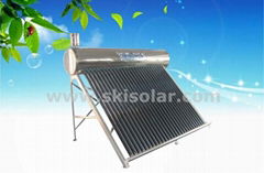 CE Approved Non-Pressure Stainless Steel Solar Water Heaters