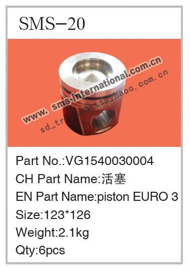 howo truck parts-piston  VG1540030004