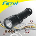 flashlight with CREEQ3 high power and tail switch on bottom 1