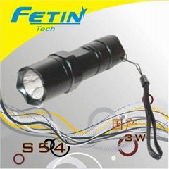 3W brightness high power flashlight