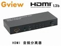 Gview景為 GH401B HDMI音頻分離器