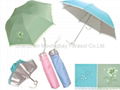 Three section umbrella
