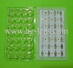 4x7 28W street light led lens with PCB