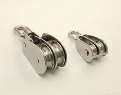 stainless steel hardware rigging hardware---double wheel block