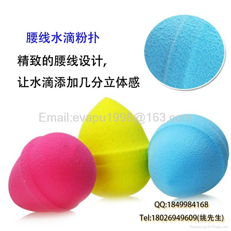 New arrival Water droplets puff make up Sponge Non-Latex Puff