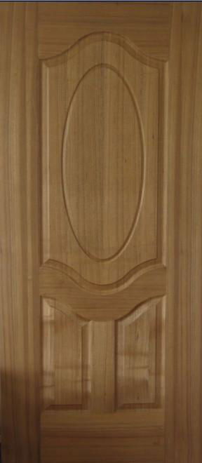 Natural Thailand Teak Veneered HDF Molded Door Skin