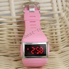 jelly silicone odm led watch