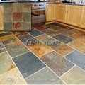 Multicolor slate flooring