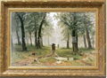 特罗卡纯欧式风景手绘油画客厅古典画 希施金