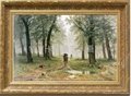 Pure European landscape painting sitting