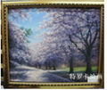 Oil painting cherry blossom