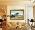 特羅卡純歐式風景手繪油畫客廳裝