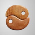 Yin yang fishlike gua sha board of needle stone 1