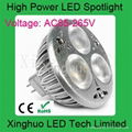 3*1W MR16 LED spotlight