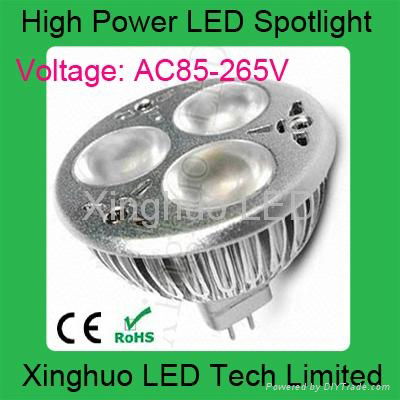 3*1W MR16 LED spot light 2