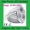 3*1W MR16 LED spot light 3