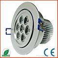 7*1W LED ceiling light